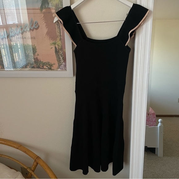 Sandro Paris Tristian Frill Ruffle Knit Dress in Size FR 36 US 4 Small - Picture 8 of 8